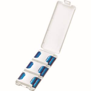 【サンワサプライ SANWA SUPPLY】SDカードケース(6枚収納・ホワイト) FC-MMC23SDW