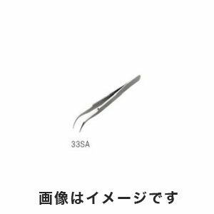 【アズワン AS ONE】アズワン ステンレスピンセット 全長 116mm 先端サイズ 33mm 3-6681-01 33SA