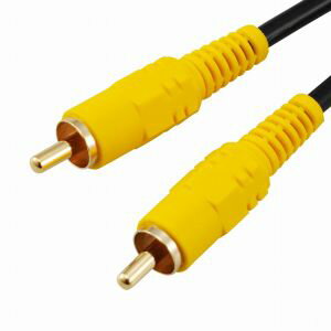 【オーム電機 OHM】オーム電機 ビデオ接続コード ピンプラグ×1-ピンプラグ×1 1m 01-5117 VIS-C10R-K