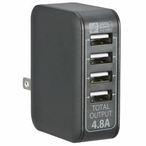 【オーム電機 OHM】オーム電機 MAV-AU48-K ACアダプター USB電源タップ 4ポート ブラック 01-3746 【オーム電機 OHM】オーム電機 MAV-AU48-K ACアダプター USB電源タップ 4ポート ブラック 01-3746