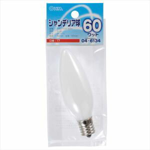 ڥŵ OHMۥŵ ǥꥢ 60W E17 ۥ磻 04-6134 LB-C2760-W