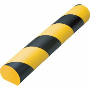 【トラスコ TRUSCO】トラスコ TAC-114 安心クッション かまぼこ型 1本入り 黒/黄 TRUSCO