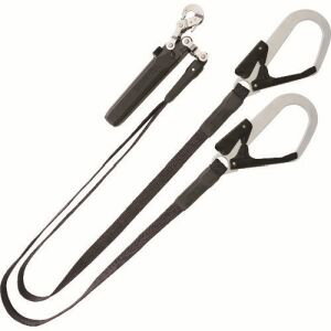 【タジマ TAJIMA】タジマ A1FR150-WL1BK ハーネス用ランヤード 平ロープ ダブルL1