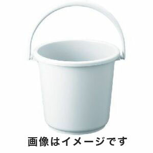 【トラスコ TRUSCO】トラスコ PPカラーバケツ 15L 白 TPPB-15-W