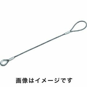 TRUSCO ワイヤロープスリング Bタイプ アルミロック 12mmX2m