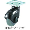 【トラスコ TRUSCO】トラスコ 省音グレーキャスター 自在 Φ100 黒色 TYPGJ-100BK(4)