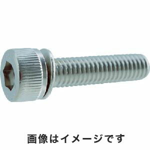 【トラスコ TRUSCO】トラスコ ギザ付皿ばね座金付六角穴付ボルト M4×10 12本入 Y011-0410