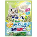 【ユニチャーム Unicharm】ユニチャーム デオトイレ ふんわり香る消臭 抗菌サンド ナチュラルグリーンの香り 3.8L 猫砂(4)