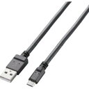 yGR ELECOMzGR ELECOM 2AΉmicroUSBP[u 0.8m ubN MPA-AMB2U08BK