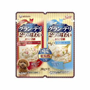 【ユニチャーム Unicharm】ユニチャーム グランデリ 2つの味わい パウチ ジュレ 成犬用 ビーフ&軟骨 30..