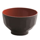 【KATU】KATU 亀甲汁椀 黒内朱 11cm 食洗機対応
