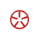 【パール金属】パール金属 フェール 鉄鋳物製 ミニ五徳 ホーロー加工 レッド HB-4196