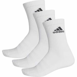 【アディダス adidas】アディダス 3足組 パフォーマンス クルーソックス メンズ レディース ホワイト×ホワイト×ブラック Sサイズ FXI66