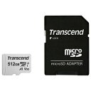 【トランセンド Transcend】トランセンド マイクロSDXC512GB TS512GUSD300S-A UHS-I U3 Class 10 V30 A1 microsdカード