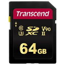 【トランセンド Transcend】トランセンド TS64GSDC700S SDカード 64GB Class3 UHS-2 Transcend