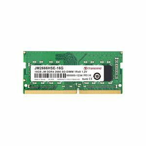 【トランセンド Transcend】トランセンド Transcend 16GB JM DDR4 2666Mhz SO-DIMM 1Rx8 2Gx8 CL19 1.2V JM2666HSE-16G