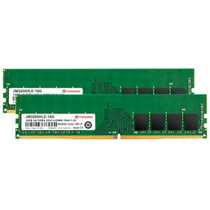 ڥȥ󥻥 Transcendۥȥ󥻥 JM3200HLE-32GK ǥȥåPCѥ 16GBx2 DDR4 3200 U-DIMM
