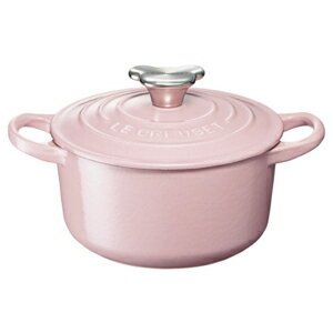 送料無料！！【ルクルーゼ LECREUSET】ルクルーゼ ココット ロンド 14cm ベアーツマミ シェルピンク LECREUSET【smtb-u】