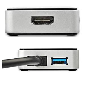 【スターテックドットコム StarTech.com】スターテック USB32HDEH USB 3.0-HDMI変換アダプタ(USBポート x1付き)