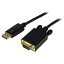 ڥƥåɥåȥ StarTech.comۥƥå DP2VGAMM6B 1.8m DisplayPort-VGAѴ֥ ()