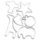 【貝印 kai】貝印 ホームメイドで楽しさひろがるクッキー抜き型 ゾウ キリン6点セット DL-6427 Kai House SELECT