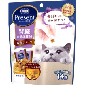 【日本ペットフード】コンボ プレゼント キャット おやつ 腎臓の健康維持 お肉ミックス味 42g 日本ペットフード