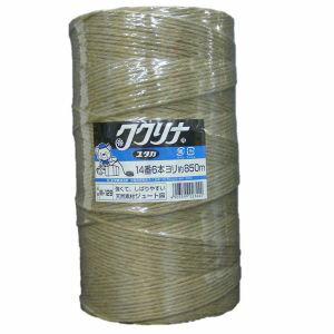 【ユタカメイク Yutaka】ユタカメイク M129 荷造り紐 ジュート麻バインダー用 14番 6本撚 850m