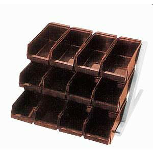 【カンダ】カンダ DXオーガナイザー 3段4列 ブラウン