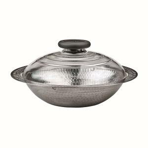 【ハリオ HARIO】ハリオ フタがガラスの IH対応 ステンレス鍋 26cm 雪平 MIS-26