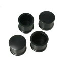 【ハイロジック HILOGIK】ハイロジック A-025 脚キャップ 28mm 丸 黒 4個入 00057025-001
