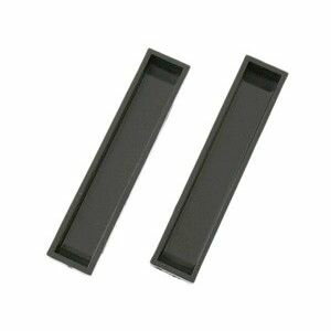 【ハイロジック HILOGIK】ハイロジック HF-473 PC戸引手 66mm 黒 2個入 00072473-001