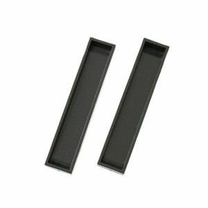 【ハイロジック HILOGIK】ハイロジック HF-474 PC戸引手 75mm 黒 2個入 00072474-001