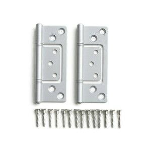 【ハイロジック HILOGIK】ハイロジック P-595 正面付蝶番 89mm シルバー 2枚入 00071595-001