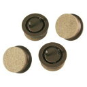 【ハイロジック HILOGIK】ハイロジック A-205 打込フェルト 25mm 丸 ブラウン 4個入 00057205-001(3)