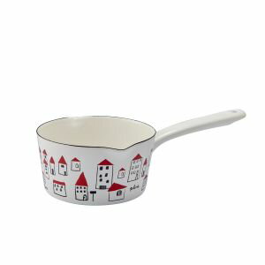 【豊琺瑯】豊琺瑯 プルーン ホーロー ミルクパン 15cm あかい屋根の YJM-101