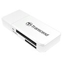 【トランセンド Transcend】トランセンド USB3.0 カードリーダーライター TS-RDF5W ホワイト