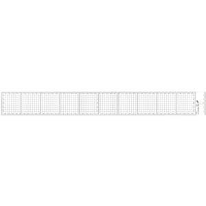 【新潟精機 SK】SK AGS-50KD アクリル方眼定規快段目盛 50cm 新潟精機