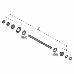 【シマノ SHIMANO】シマノ Y31H98020 FH-M4050 ハブ軸組 146mm SHIMANO