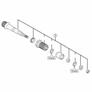 【シマノ SHIMANO】シマノ SHIMANO Y46P98020 PD-T780 ペダル軸組 左 【シマノ SHIMANO】シマノ SHIMANO Y46P98020 PD-T780 ペダル軸組 左