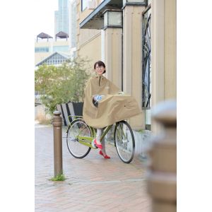 【大久保製作所 マルト MARUTO】マルト D-3PO-PG 自転車屋さんの ポンチョ ノーブル ベージュ 大久保製作所