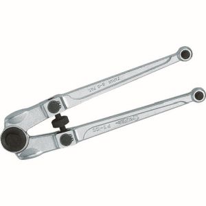 楽天あきばお〜楽天市場支店送料無料！！【スーパーツール SUPERTOOL】スーパーツール PW-100 ピンスパナ 口開き ピンの中心 18〜100 全長 250mm【smtb-u】