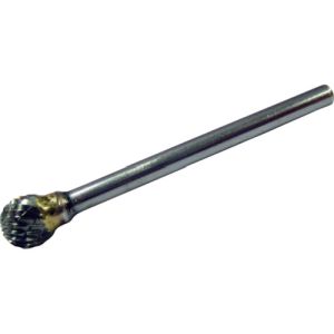 【スーパーツール SUPERTOOL】スーパーツール SB8B04 スーパー超硬バー ロー付タイプ 球型 ダブルカット 刃径 6.3mm 刃長 5.0mm 軸径 3.0mm