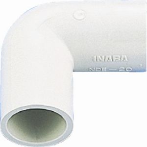 【因幡電工 INABA】因幡電工 NDE-20 ネオドレンエルボ90°