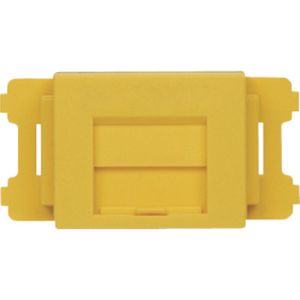 【パンドウイット PANDUIT】パンドウイット CMAOSSYL-X JISプレート用シャッター付きアダプタ 黄 10個入