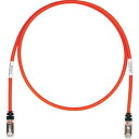 【パンドウイット PANDUIT】パンドウイット STP6X1MRD CAT6A/CAT6 シールドパッチコード 1m 赤