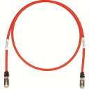 【パンドウイット PANDUIT】パンドウイット STP6X10MRD CAT6A/CAT6 シールドパッチコード 10m 赤