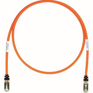 【パンドウイット PANDUIT】パンドウイット STP6X1MOR CAT6A/CAT6 シールドパッチコード 1m オレンジ