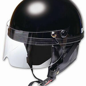 【パルスター PALSTAR】半帽タイプ シールドヴィンテージヘルメット ブラック PS-VT002