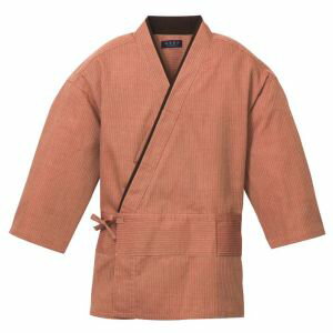 【江部松商事 EBM】EBM 作務衣 男女兼用 KJ0010-6 レンガ LL 江部松商事