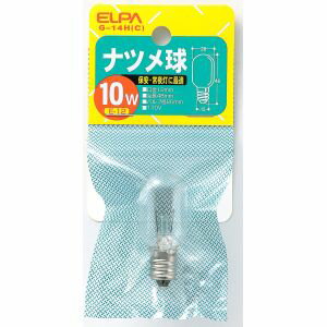 【朝日電器 エルパ ELPA】エルパ G-14H C ナツメ球10W透明 ELPA 朝日電器